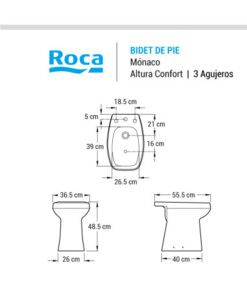 Alternative view of ROCA MONACO BIDET CONFORT