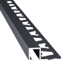 OMEGA ALUMINIO CROMO MATE NEGRO A10-BM 10X10MM